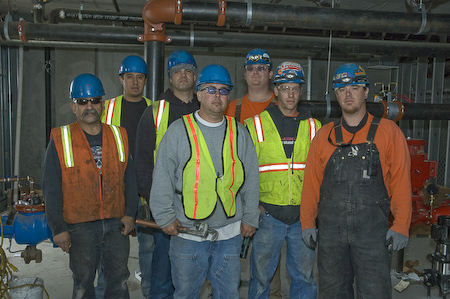 Portrait of group of Sprinkler Fitters